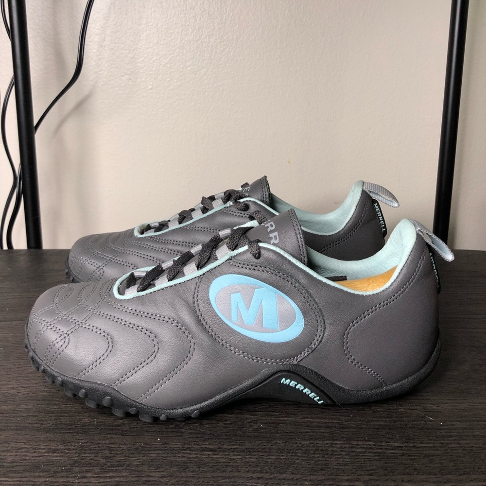 Merrell Gray Leather Striker Shoes Sz 7
